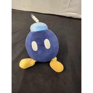 Nintendo Super Mario Bob-Omb Bomb Plush Stuffed Animal Little Buddy